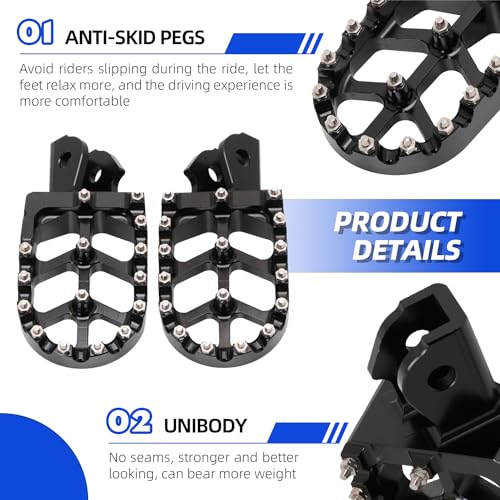 CHANGCHENG Dirt Bike Foot Pegs Motorcycle Footpegs Foot Pedals Rests CNC for Sur Ron Light Bee S/X Segway X260 X160 Talaria Sting MX3 MX4 Talaria XXX Taparia Black - Image 5