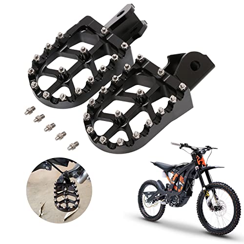 CHANGCHENG Dirt Bike Foot Pegs Motorcycle Footpegs Foot Pedals Rests CNC for Sur Ron Light Bee S/X Segway X260 X160 Talaria Sting MX3 MX4 Talaria XXX Taparia Black - Image 1