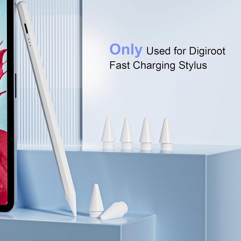 DIGIROOT 6 Pack Replacement Tips, Sensitive and Durable, Only Compatible with 13 mins Fast Charging Stylus - Image 4