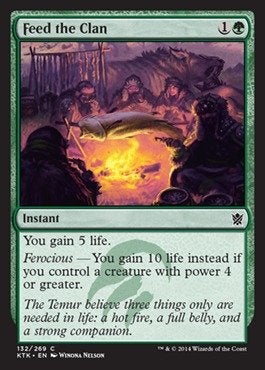 Magic the Gathering  Feed The Clan 132269  Khans of Tarkir