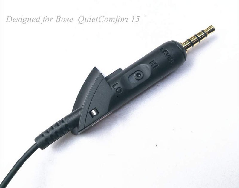 Cypher.V Replacement Audio Extension Cable, Cord Wire only for Bose QuietComfort QC15 Headphones with in line Mic (Black) - Image 4