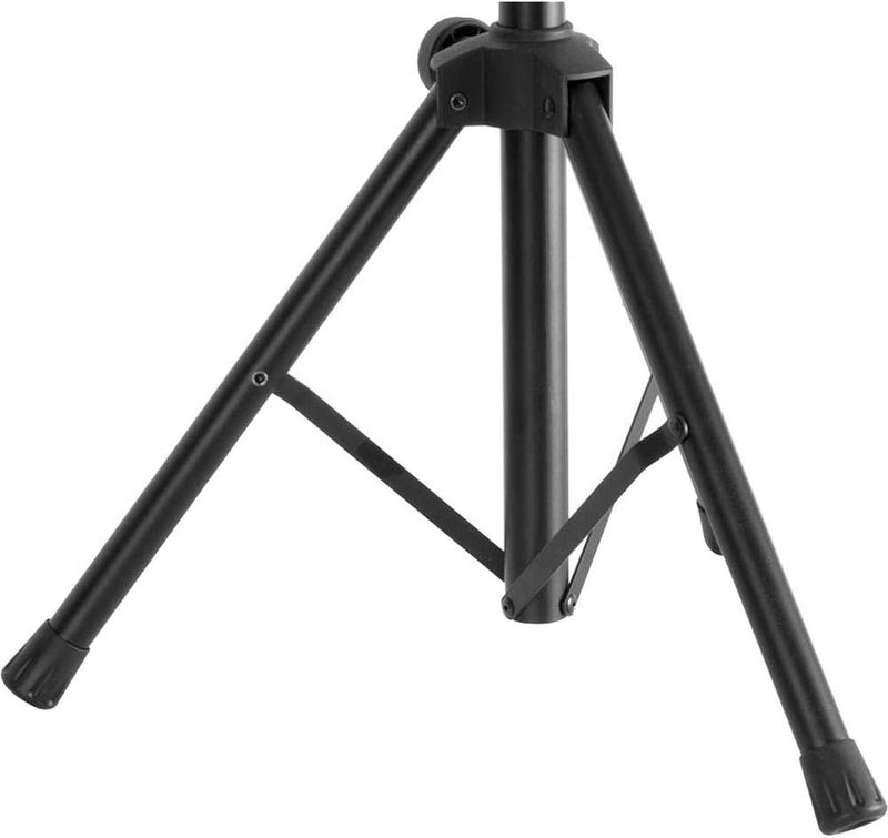 OnStage Modern practical shape SSAS7000B Mini Adjustable Speaker Stand (Folding, Portable, PA Loudspeaker Setup, Tripod Base, Nonslip Rubber Feet, Adjustable Height, 1 3/8″ Mounting Pole, 60 lb Capacity, Aluminum, Black) Market popular practical build - Image 3
