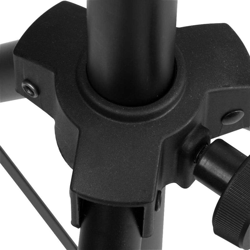 OnStage Modern practical shape SSAS7000B Mini Adjustable Speaker Stand (Folding, Portable, PA Loudspeaker Setup, Tripod Base, Nonslip Rubber Feet, Adjustable Height, 1 3/8″ Mounting Pole, 60 lb Capacity, Aluminum, Black) Market popular practical build - Image 1