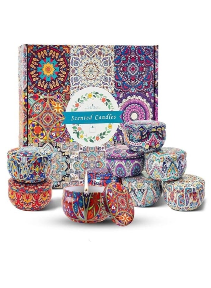 MIXDE Scented Candles Set,Aromatherapy Candle Smokeless with Natural Soy Wax,Candles for Aromatherapy, Bath, Yoga,18H Duration per Candle,Relaxing Stress Relief Aroma Home Best Gift for Women,9pcs - Image 1