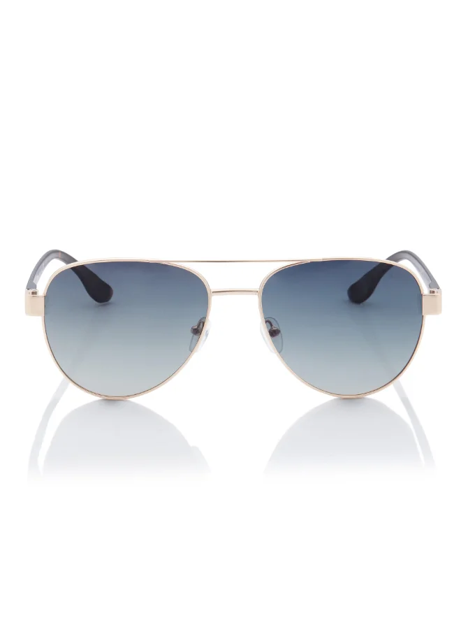 لي كوبر Polarized Sunglasses Gold Frame Gradient G15 Mirror Lens 60mm  - LC1201C02