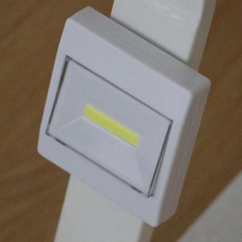 4pcs Cob LED Cabinet Lights, Battery Operated Emergency Wall Lights for Closet, Corridor, Under-Cabinet, White (no Battery Included) Random Style - Image 4
