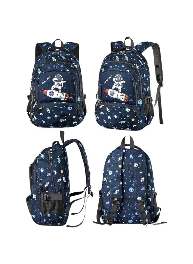 Hyper Adam 35 l Space Blue School Bag School Backpack College Travel Office Multipurpose Backpack Picnic Bag for Boys & Girls HA-117 - Image 4