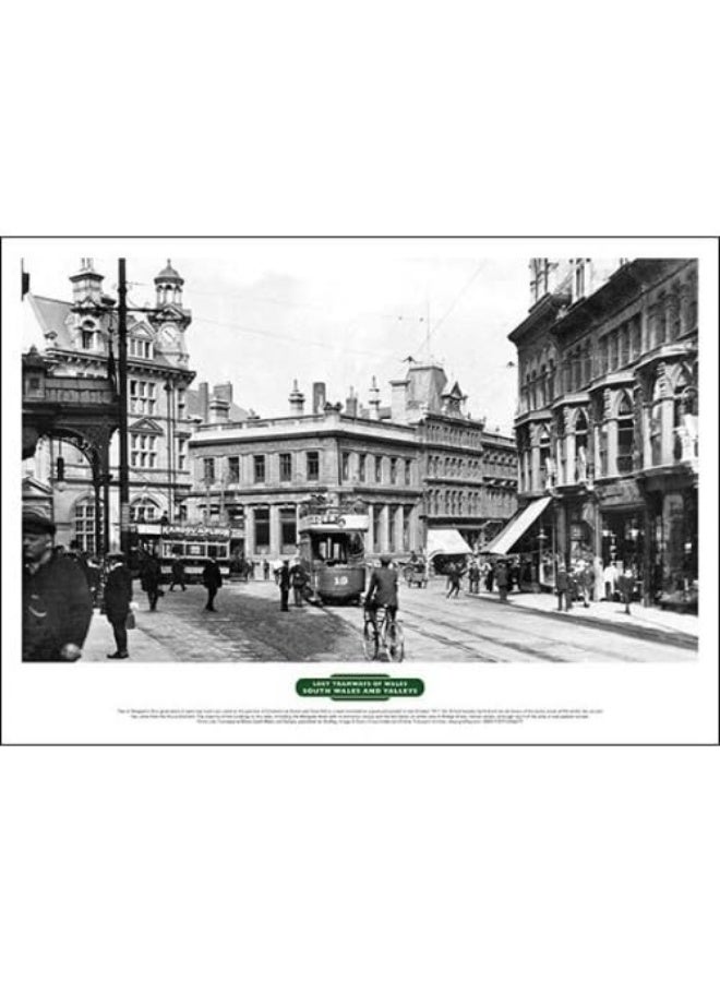 Lost Tramways of Wales Poster: Commercial Street, Newport 