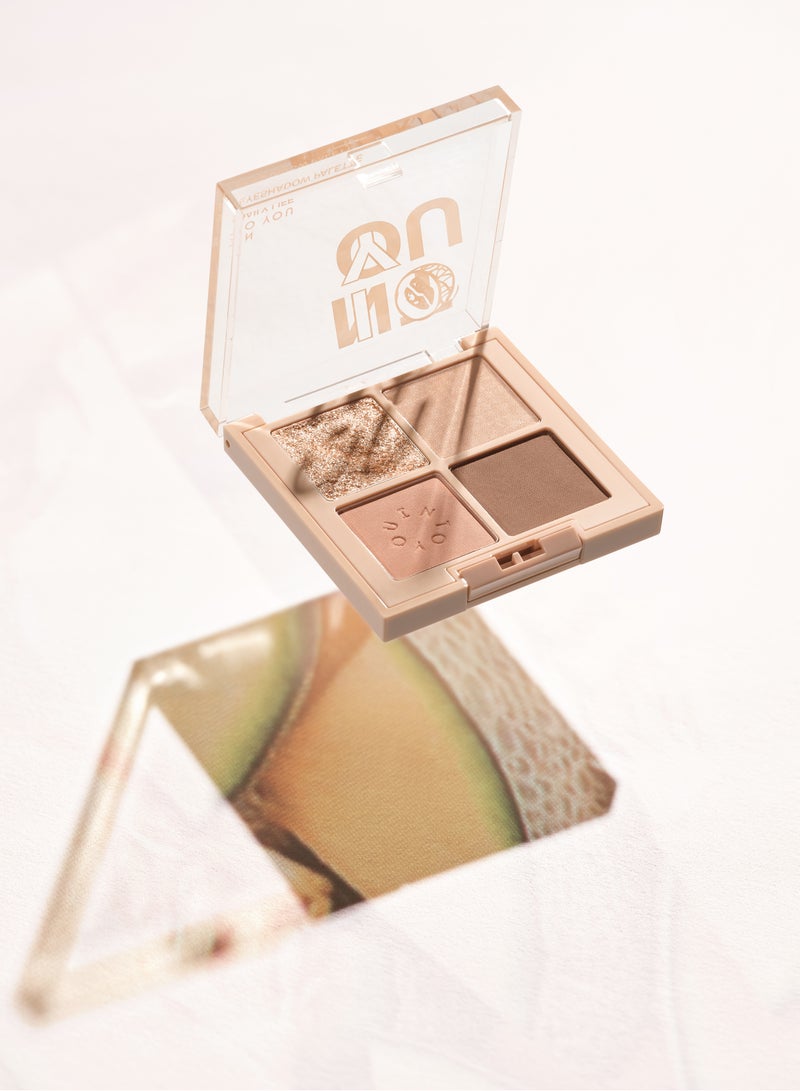 INTO YOU Daily Life ME01 Melon Eyeshadow Palette - Fresh & Radiant Eye Makeup - Image 3