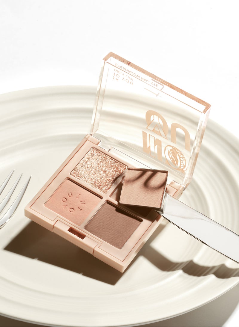 INTO YOU Daily Life ME01 Melon Eyeshadow Palette - Fresh & Radiant Eye Makeup - Image 4