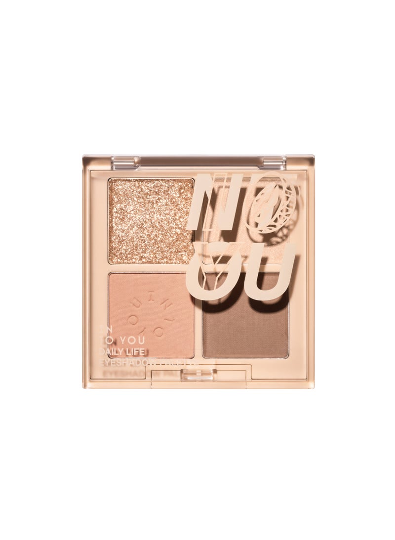 INTO YOU Daily Life ME01 Melon Eyeshadow Palette - Fresh & Radiant Eye Makeup - Image 1