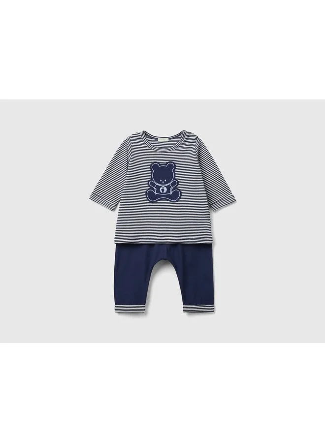 UNITED COLORS OF BENETTON Set In 100% Organic Cotton