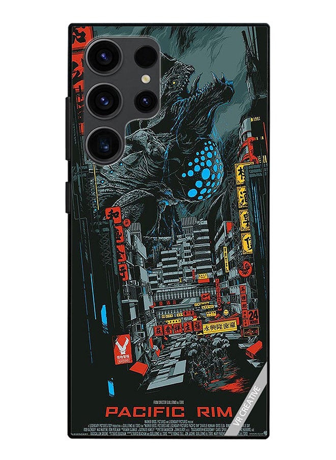 VR CREATIVE Protective Case Cover For Samsung Galaxy S23 Ultra 5G Pacific Rim Design Multicolour  - Image 1