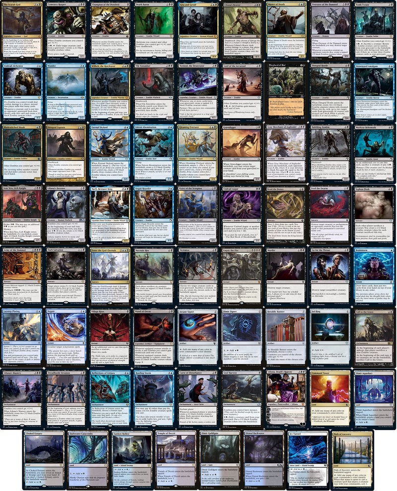 MTG Decks & More Elite Zombie Commander Deck  The Scarab God  Dimir  Black Blue  EDH  100 Card  Custom Magic The Gathering Deck  Very Strong - Image 2