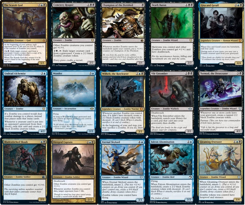 MTG Decks & More Elite Zombie Commander Deck  The Scarab God  Dimir  Black Blue  EDH  100 Card  Custom Magic The Gathering Deck  Very Strong - Image 3