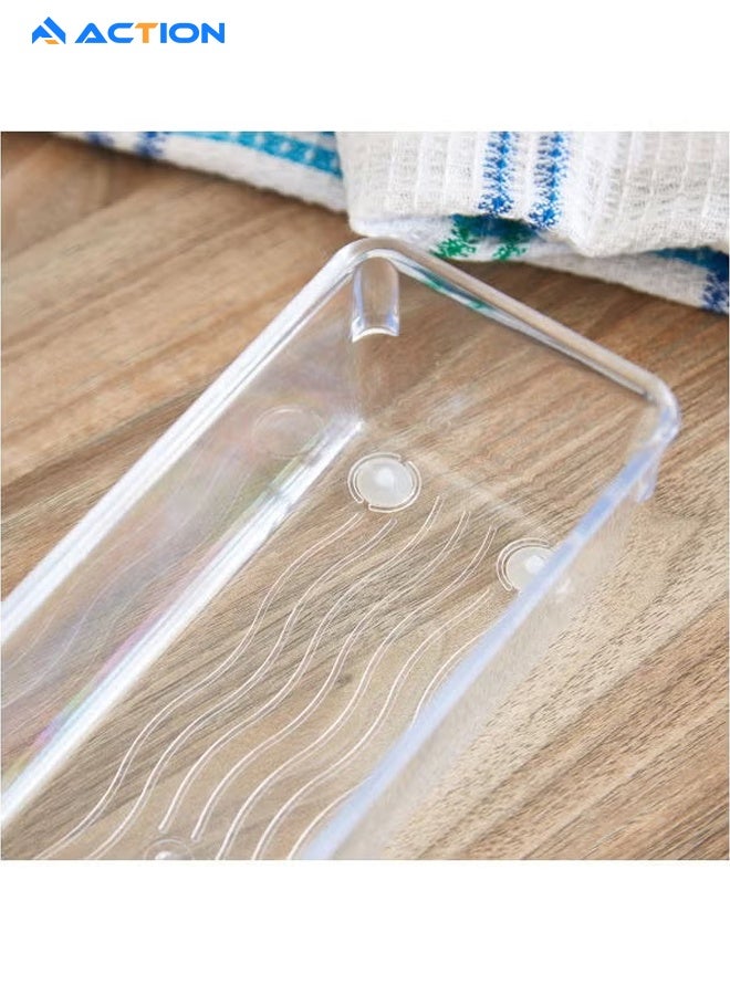 ACTION Clear Cup Organizer, Set Of 2, Elegant Design, Kitchen Storage Solution - Image 3
