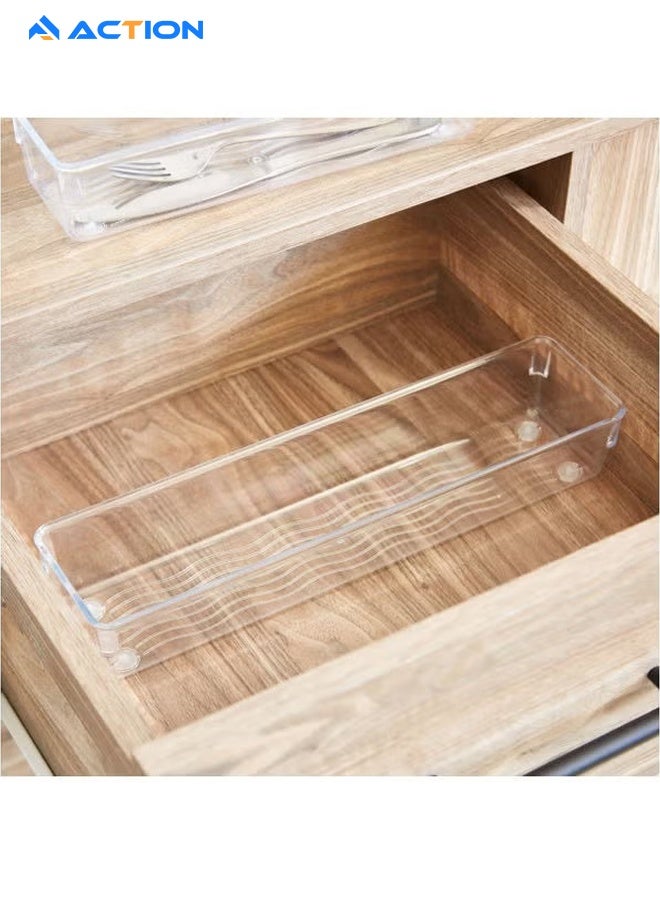 ACTION Clear Cup Organizer, Set Of 2, Elegant Design, Kitchen Storage Solution - Image 2