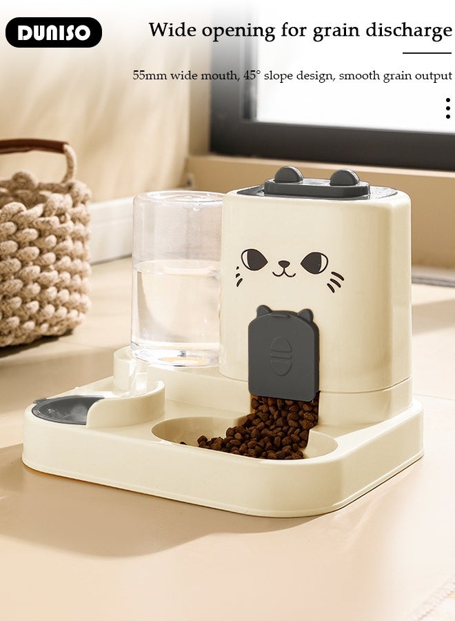 DUNISO Water Bowl for Dogs,Automatic Cat Feeder Self Dispensing,2 in 1 Cat Dog Automatic Feeder,Pet Waterer Automatic Gravity Dog Cat Waterer Travel Supply Feeder and Water Dispense - Image 4