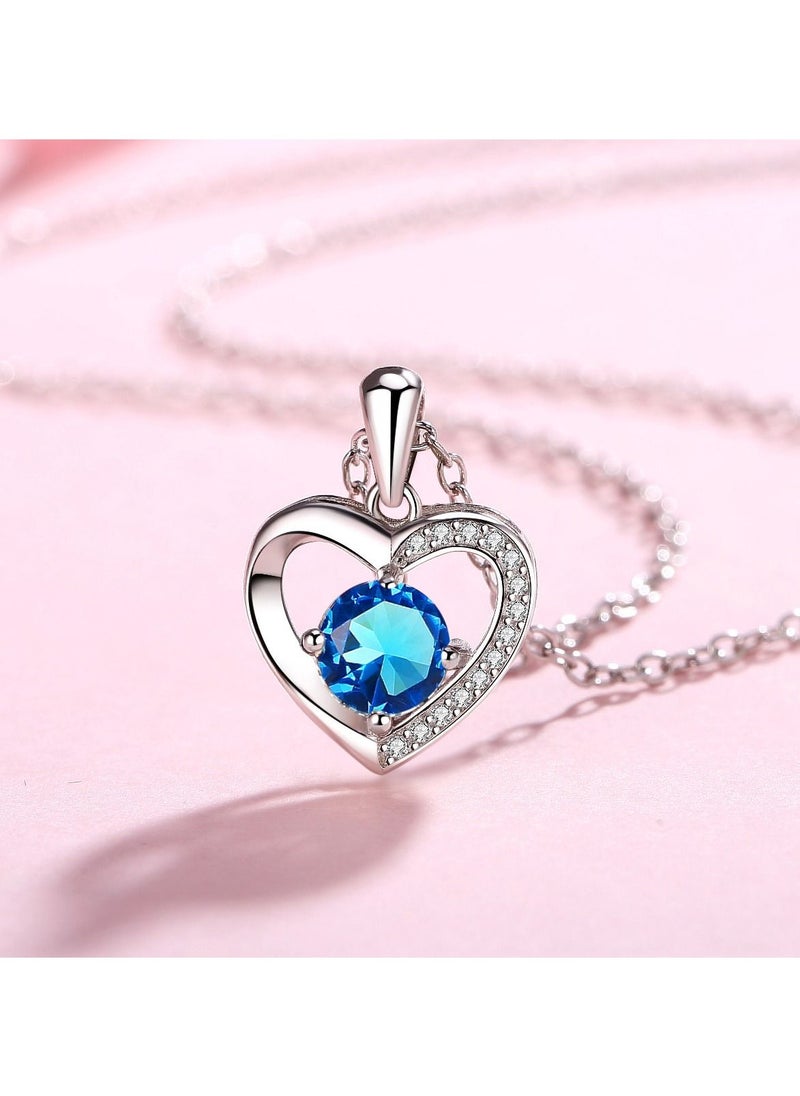 NIBEMINENT 1PCS Ladies Love Necklace Diamond Heart Pendant  - Image 4