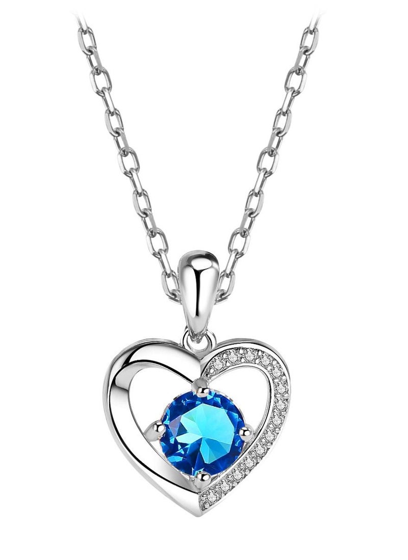 NIBEMINENT 1PCS Ladies Love Necklace Diamond Heart Pendant  - Image 5