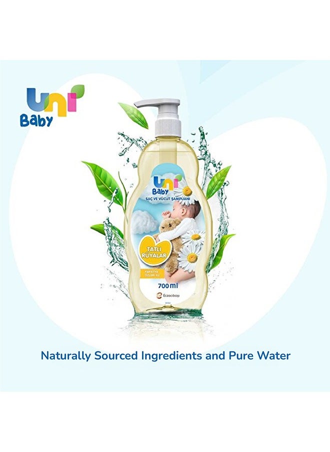 Uni baby Sweet Dreams Hair And Body Shampoo - Gentle formula for Babies, Calming Chamomile Scent Dermatologically Tested 200 ML  - Image 3