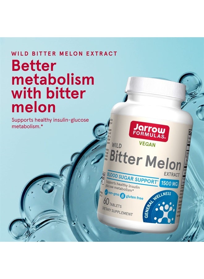 jarrow formulas Wild Bitter Melon Extract 1500 mg - 60 Tablets - Patented & Clinically Tested - Dietary Supplement Supports Insulin-Glucose Metabolism - 30 Servings - Image 3