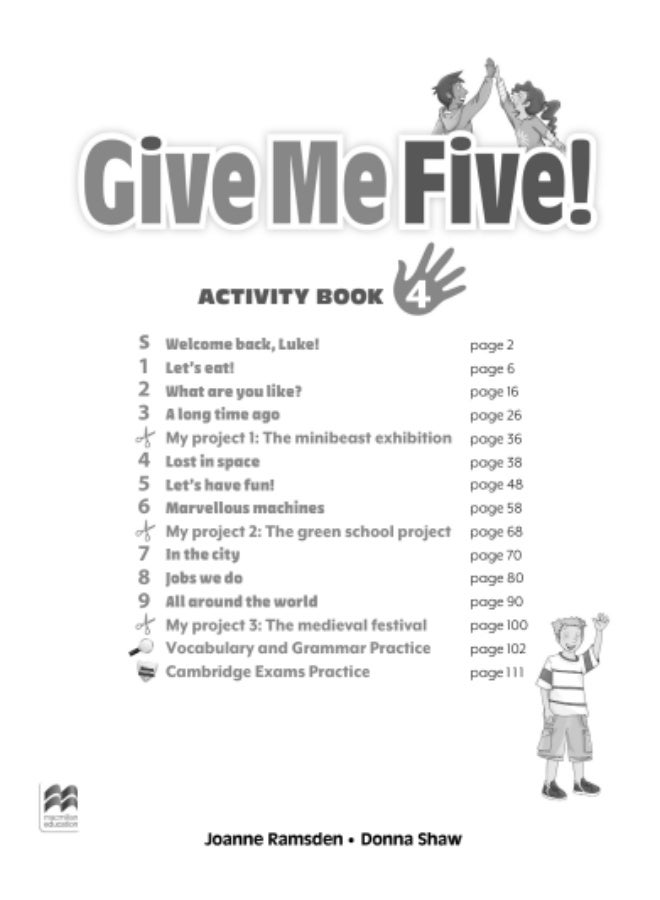 Macmillan Give Me Five! -  English Course for Young Learners -level 4-Activity Book - Image 2
