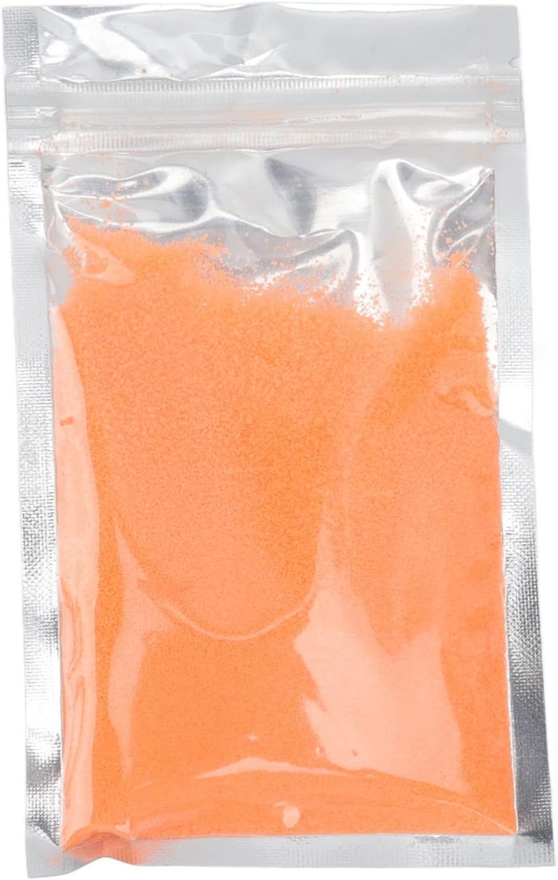 Mtlavishness Colored Sand Never Gets Wet Reusable Play Sand for Underwater Sandcastles and Science Experiments Purple 50g (Orange) - Image 1