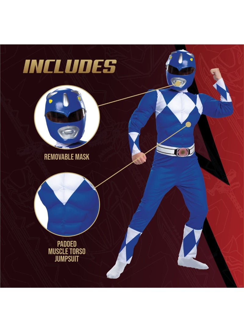 Halamodo Blue Rangers Dinosaur Force Cosplay Costume, Power Rangers White Tiger Bodysuit ,Children's Role-Play Clothing ,Suitable For Children's Birthday, Stage Performances, Theme Parties, Talent Shows And Other Occasions ,For Ages 3-10 Kids - Image 4