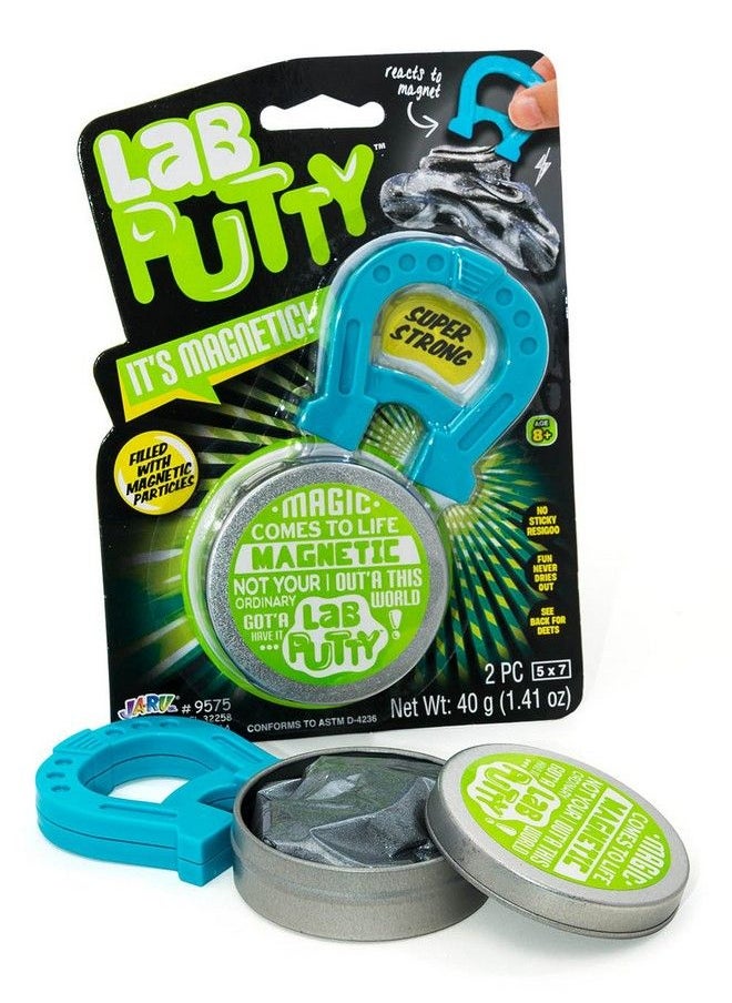 Ja-Ru - Lab Putty Magnetic Slime With Magnet Included (1 Unit ) By Jaru. Magnetic Toy With Best Thinking Smart Crazy Stress Putty With Tin Sensory Toy Stress Relief Party Favor Toy 95751A - Image 1