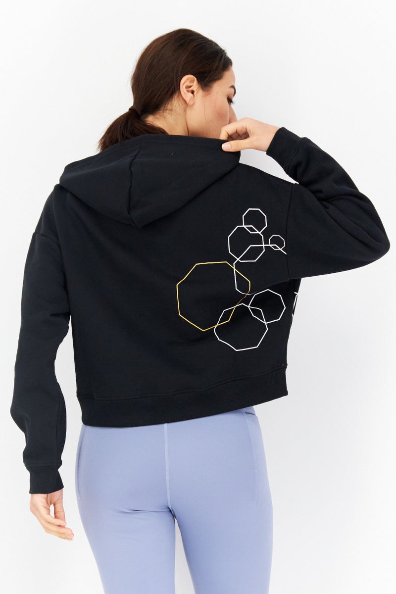 Ufc Women Sportswear Fit Long Sleeves Outdoor Sweatshirt, Black  - Image 3