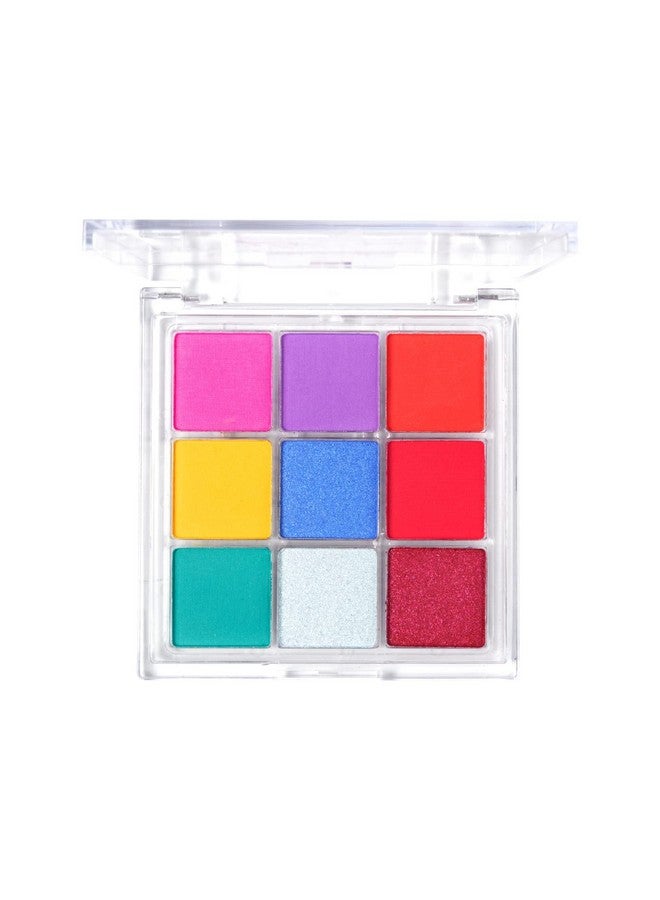 Ruby Kisses Eyeshadow Palette Highly Pigmented Eye Makeup 9 Shades Matte Shimmer Metallic Eyeshadow Palette Festival Eye Makeup (Candy Pop) - Image 3