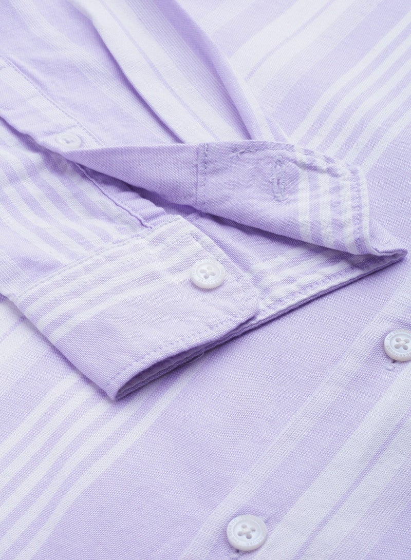 THE BEAR HOUSE Men's Cotton Shirt | Casual & Formal Long Sleeve Slim Fit | Classic Button-Down, Office & Everyday Wear, Comfortable & Breathable Fabric - Image 5