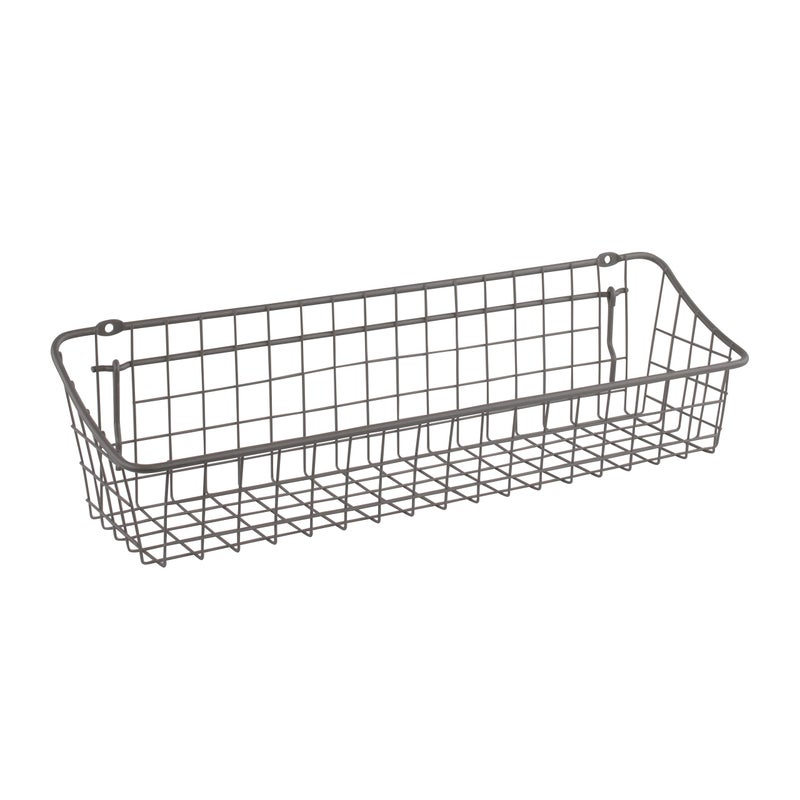 Spectrum Spectrum Diversified Pegboard  Wall Mount Basket 16 x 4 x 4 Industrial Gray 