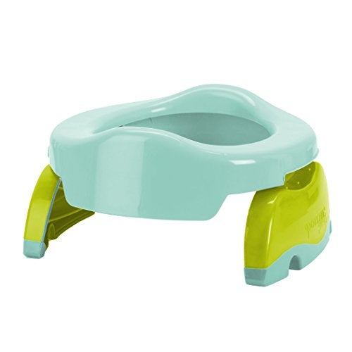 Kalencom Potette Plus 2-in-1 Travel Potty and Trainer Seat - Dual-Purpose Potty Training Toilet Seat - Portable Potty for Toddler Travel - with Durable, Lock-in Legs and Splash Guard - Teal - Image 4