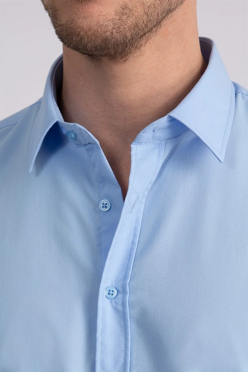 تودورس Slim Fit Narrow Cut Tery Cotton Men's Shirt