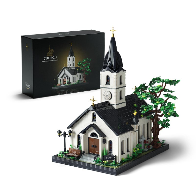 Nifeliz Church Building Set for Adults Vintage Countryside Building Model Toy with Detailed Interior Ideal for Display and Home Decor Gift 3116 PCS NF10310 - Image 3