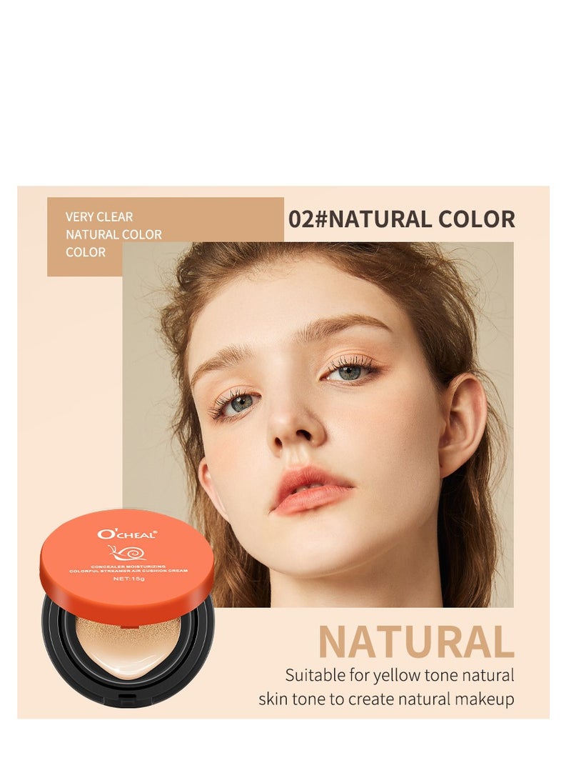OCHEAL Snail air cushion BB cream lasting repair moisturizing concealer foundation does not remove makeup isolation beauty cream  - Image 2