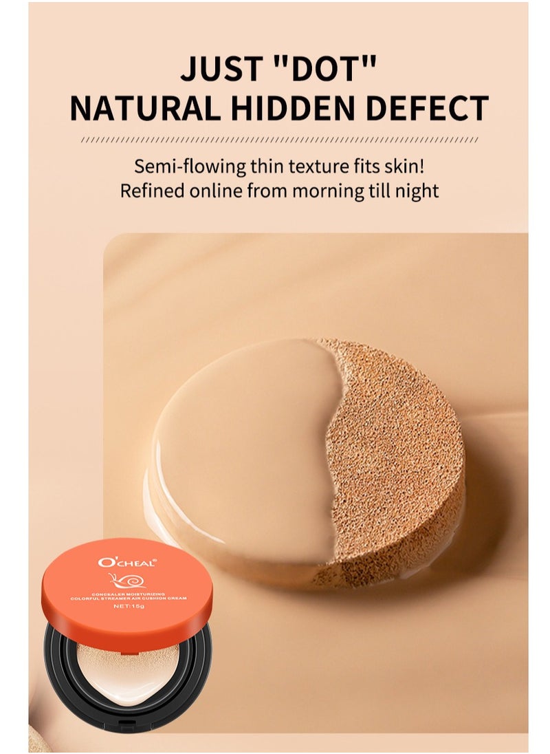 OCHEAL Snail air cushion BB cream lasting repair moisturizing concealer foundation does not remove makeup isolation beauty cream  - Image 4