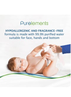 Pure Elements Pure Elements - Aloe Natural 99.9% Water Wipes - 64pcs  - Image 2