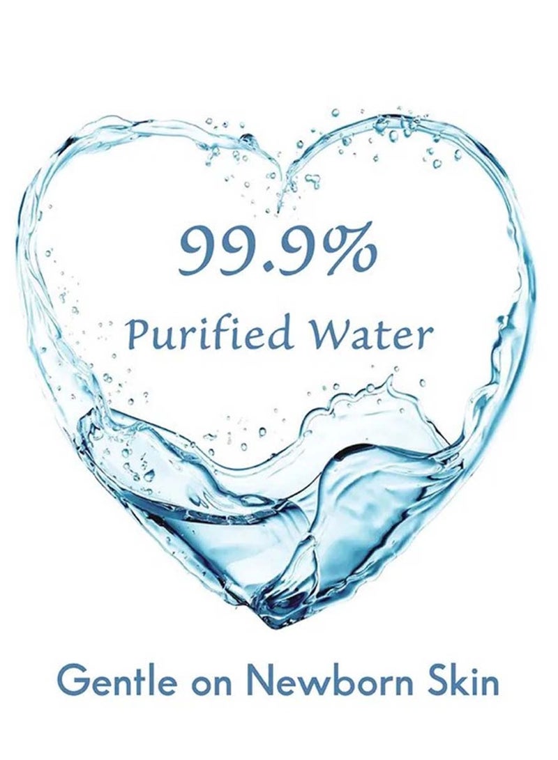 بيور إيلمنتس العناصر النقية - مناديل مبللة مائية بنسبة 99.9٪ بالصبار الطبيعي - 64 قطعة - Image 3