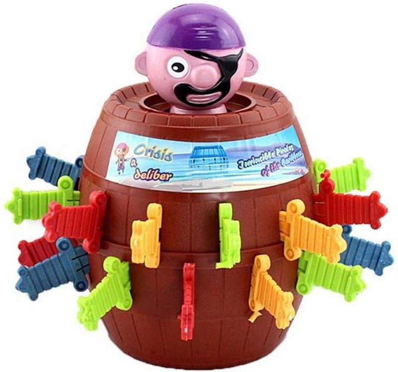 Pirate Bucket Table Lucky Stab Pop Up Toy, Tricky Intellectual Barrel Games For Kids - Image 1