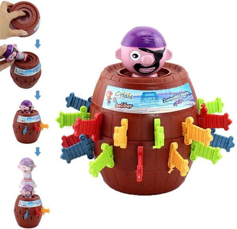Pirate Bucket Table Lucky Stab Pop Up Toy, Tricky Intellectual Barrel Games For Kids - Image 2