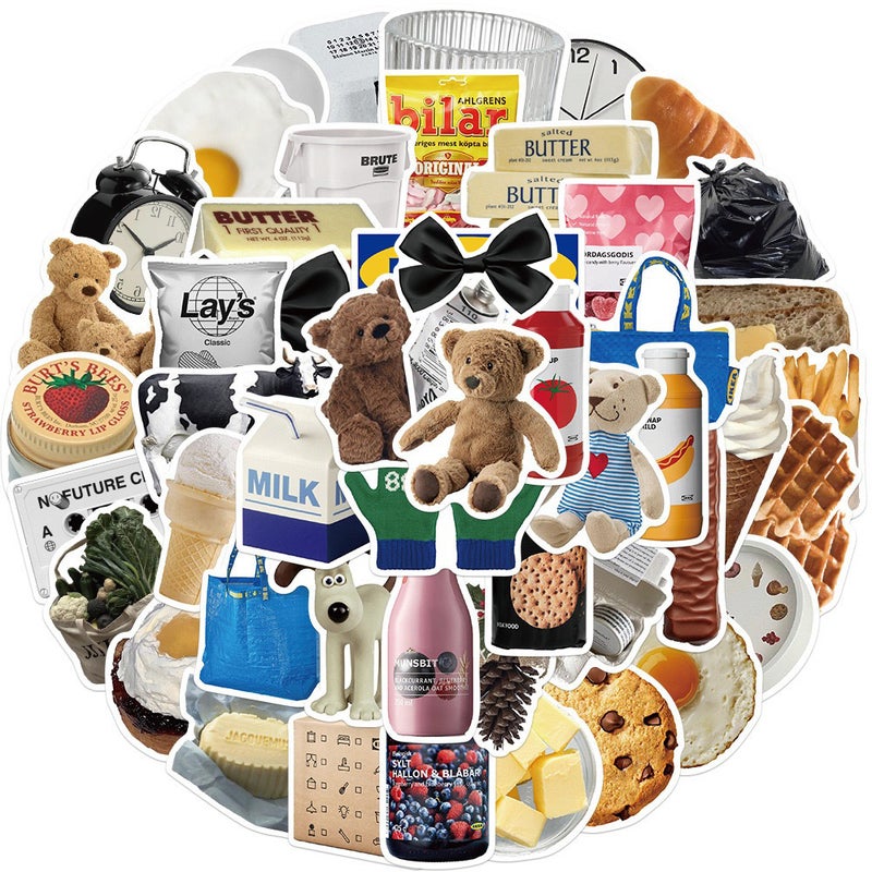 Premium Doodle Stickers 50-373pcs Waterproof FE079-50 sheets/bag 