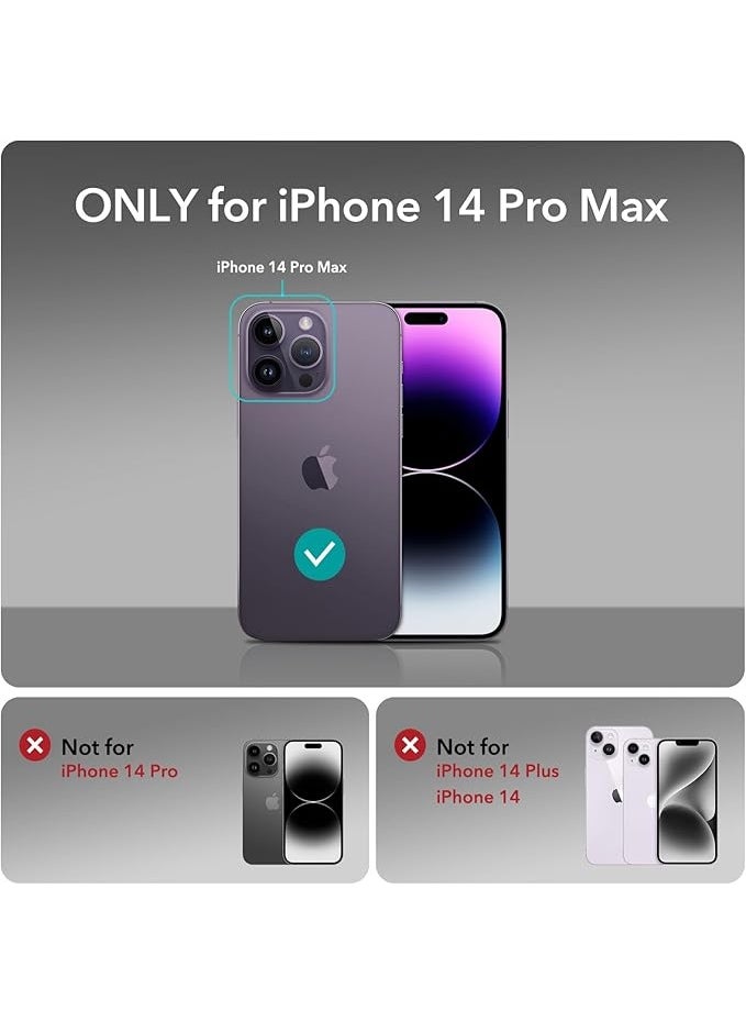 iPhone 14 Pro Max Case with Magsafe with Scratch-Resistant Thin and Slim Classic Shockproof Protection (Black)