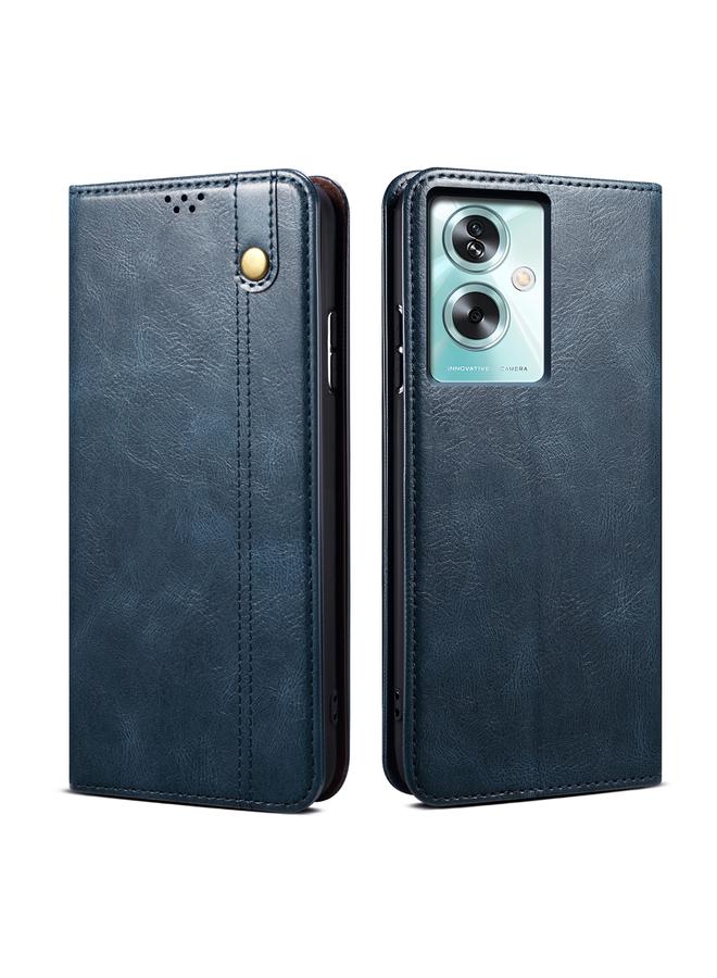 إيروريكس جراب لهاتف OPPO A79 5G جراب هاتف جلدي من نسيج شمع الزيت Crazy Horse - Image 1