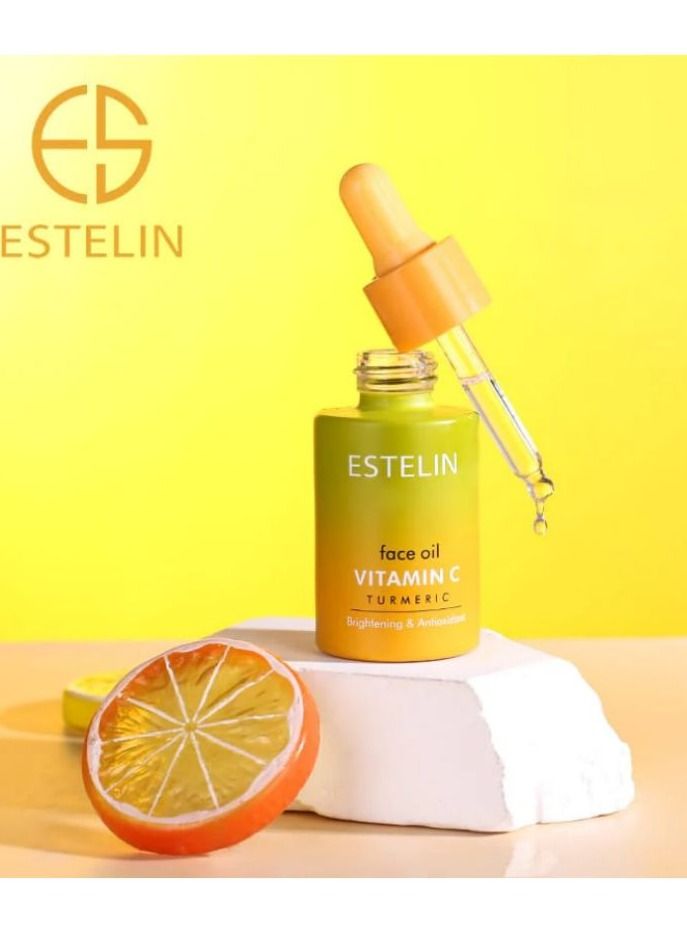 Estelin Face Oil Vitamin C & Turmeric 30ml - Image 1