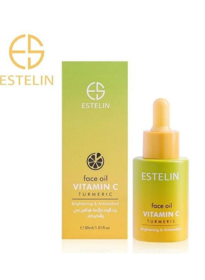 Estelin Face Oil Vitamin C & Turmeric 30ml - Image 2