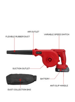 Cordless Leaf Blower, 2-in-1 Portable 21V Lithium Battery 220V Multifunctional Blower for Blowing Leaf, Clearing Dust & Small Trash,Car, Computer Host, Hard to Clean Corner - pzsku/Z85E607B97054CC8F4986Z/45/_/1733365280/fc5d0734-1d0b-47d8-bd00-8fe513ba1102