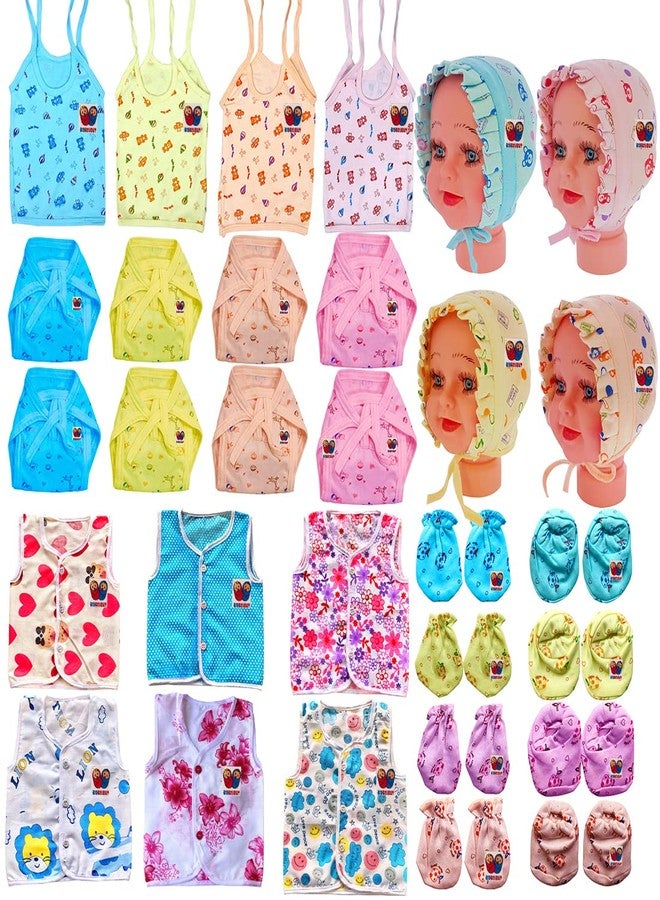 Bigbought Unisex-Child Cotton Printed Clothing Set (Multicolour_0-6 Months) - Image 1